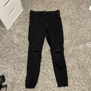 american eagle next level stretch black jeans